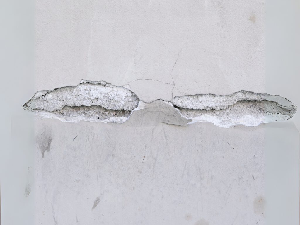 Cracked Wall with Damage