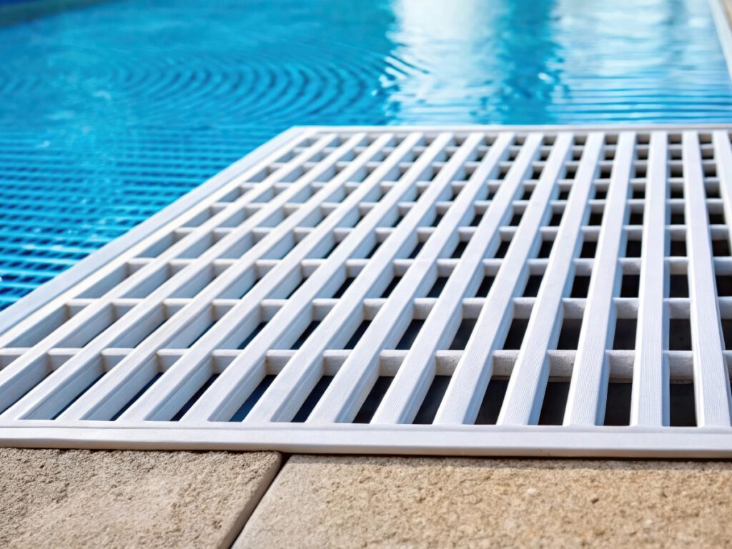 Pool Drain Cover Near Water
