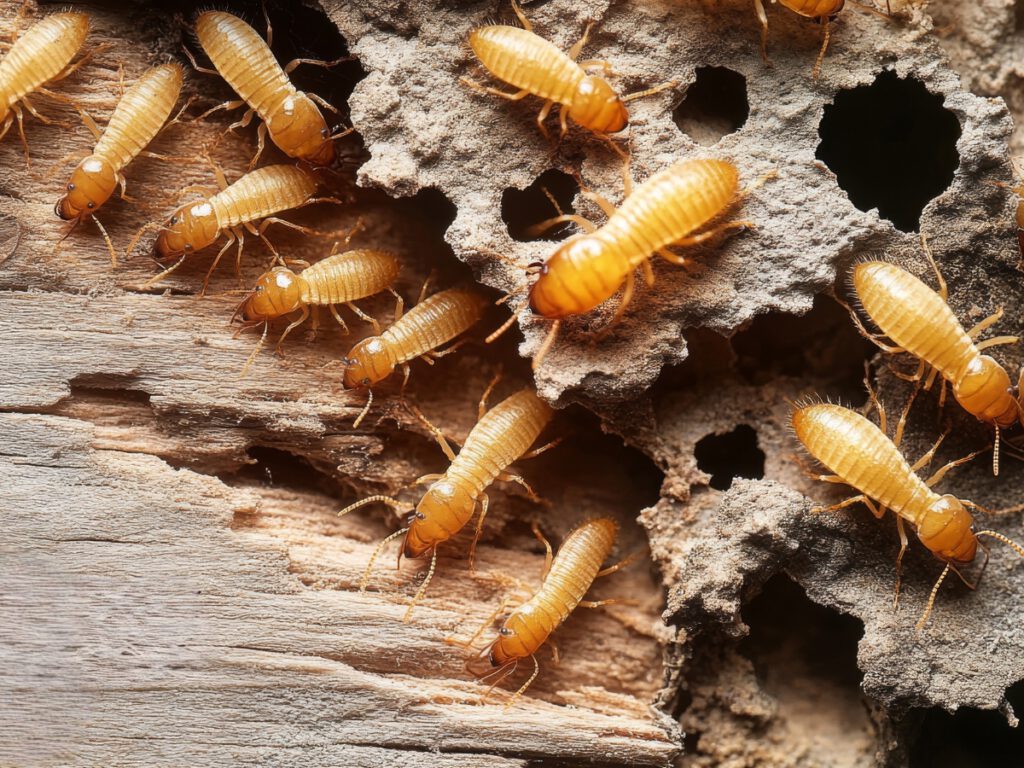 Termites Infesting Wood